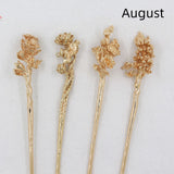 Antique Material Flower Season Hairpin – Stylish Gifts — 14