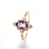 S925 Silver Ring Female Natural Amethyst – Gifts for Her — 3