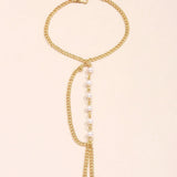 All-match Style Stitching Pearl Chain Link Bracelet – Stylish Gifts — 2