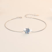 Sterling Silver Mosang Stone Women's Bracelet – Jewelry Gift Ideas — 2