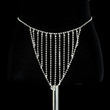 Rhinestone Shiny Sling Maxi Skirt Bra Panties – Stylish Gifts — 5