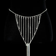 Rhinestone Shiny Sling Maxi Skirt Bra Panties – Stylish Gifts — 5