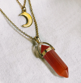 Moon Hexagonal Column Pendant – Jewelry Gift Ideas — 8