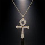 Anka Cross Pendant Copper Plated Real Gold Zircon – Jewelry Gift Ideas — 4