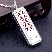 Square Essential Oil Necklace Openable Silver – Jewelry Gift Ideas — 11