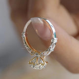High-clean Mosonite Wedding Ring – Gifts for Couples — 4