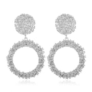 Simple Geometric Relief Flower Earrings – Small Gift Ideas — 6