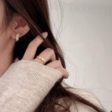 V - Stud Earrings And Minimal Silver Ornaments – Birthday Gifts — 5