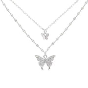 Double Layer Butterfly Clavicle Chain Fashion Summer – Stylish Gifts — 5
