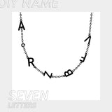 Stainless Steel 26 English Letter Name Necklace – Jewelry Gift Ideas — 3