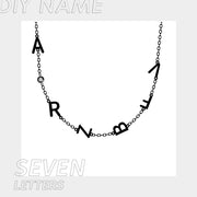 Stainless Steel 26 English Letter Name Necklace – Jewelry Gift Ideas — 3
