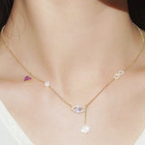 S925 Sterling Silver Necklace With Diamond – Jewelry Gift Ideas — 2