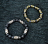 Volcanic Lava Stone Bracelet Viking Rune One – Jewelry Gift Ideas — 2