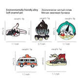 Tour Bus Compass Alloy Brooch Fire Pin Outdoor – Jewelry Gift Ideas — 5
