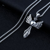 Vintage Wings Cross Titanium Alloy Necklace – Jewelry Gift Ideas — 6