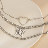 Multilayer Butterfly Pendant Statement Necklace – Jewelry Gift Ideas — 5