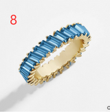 Crystal alloy multi-colored ring – Gift Ideas — 12