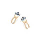 Fashion Simple Alloy Diamond Crown Tooth Stud Earrings – Stylish Gifts — 2