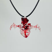 Handmade Dark Bloody Personality Heart Pendant – Jewelry Gift Ideas — 6