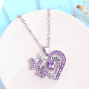 Ins Butterfly Love Necklace With Rhinestones – Jewelry Gift Ideas — 4