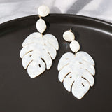 Big Exaggerated Tassel Earrings Leaf-Shaped – Holiday Gift Ideas — 4