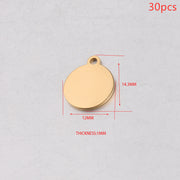 Stainless Steel Smooth Small Round Disc Pendant – Jewelry Gift Ideas — 9