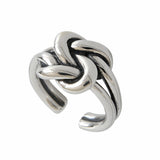 Vintage Thai Silver Hip Hop Braided Wrap Ring – Small Gift Ideas — 4