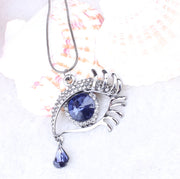 Eye crystal teardrop eyelash necklace – Jewelry Gift Ideas — 7