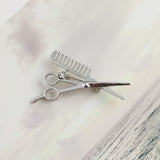 Scissors comb small suit collar needle – Birthday Gifts — 3