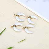 Stone Crescent Shaped Pendant Necklace – Jewelry Gift Ideas — 9