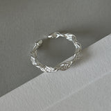 Minimalist Twisted Woven Love Ring – Gifts for Couples — 3