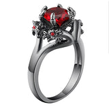 Color Zircon Black Gold Faucet Ring Women's Ring – Jewelry Gift Ideas — 6