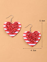 Valentine's Day Heart Shape Red And White Striped – Gifts for Couples — 6