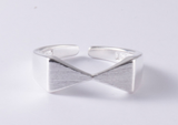 Bow element silver ring ring female – Gifts for Her — 2