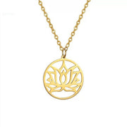 Female Buddha Lotus Stainless Steel Pendant – Jewelry Gift Ideas — 2