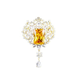 Fashion Emerald Zircon Brooch Elegant Style – Stylish Gifts — 5