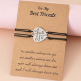 Stainless Steel Letter Friendship Hand-woven Card – Jewelry Gift Ideas — 4