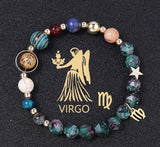 Natural Stone Twelve Constellations Bracelets Cut Hemp – Stylish Gifts — 8