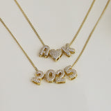 Brass 18K Zircon Diy Accessories Year Pendant – Stylish Gifts — 8