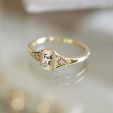 European And American Style English Square Ring – Stylish Gifts — 11