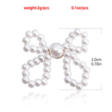 Vintage Plastic Pearl Bow Floral Hand-woven – Holiday Gift Ideas — 3