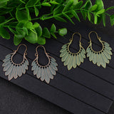 Hawaii palm leaf leaves earrings – Thoughtful Gifts — 1
