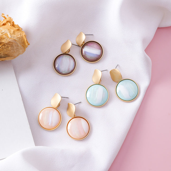 Grain wafer geometric earrings – Thoughtful Gifts — 1