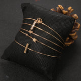 Simple Diamond Studded Metal Rudder Arrow Love – Jewelry Gift Ideas — 4