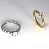 Inlaid Stone Ring Hundred Matching Couple Diamond – Gifts for Couples — 3