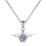 Angel Wings Moissanite Necklace For Women – Jewelry Gift Ideas — 5