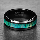 Bamboo Wood Skin Titanium Steel Ring – Surprise Gifts — 1