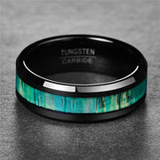 Bamboo Wood Skin Titanium Steel Ring – Surprise Gifts — 1