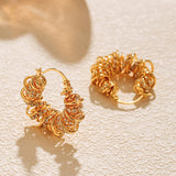 Spring Winding Design Personalized Earrings – Unique Gift Ideas — 3