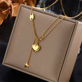 High-end Love Pearl Pendant Multi-layer Chain – Jewelry Gift Ideas — 3